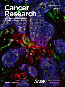 Cover of 'Cancer Research', September 2018