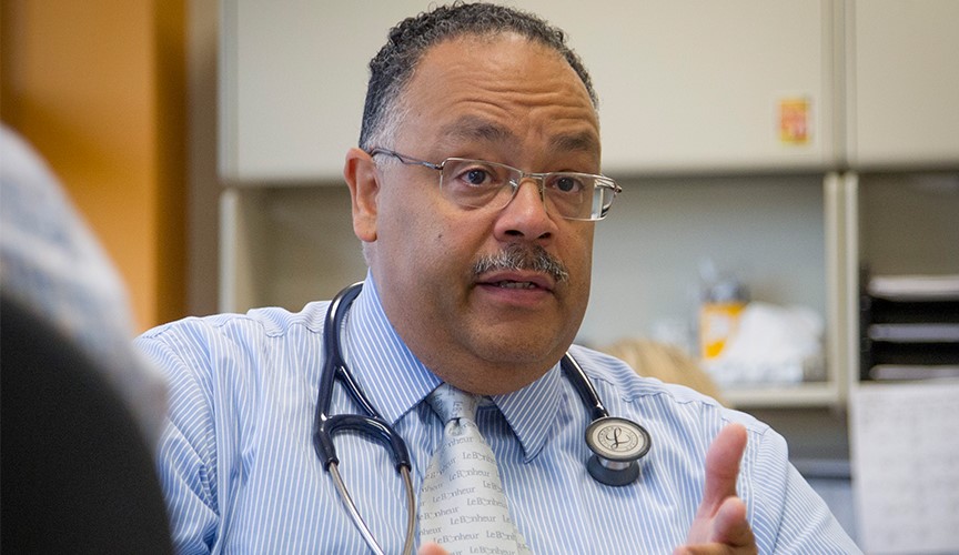 A portrait of Chester Brown MD, Ph.D., chief of the genetics division at the University of Tennessee Health Science Center (UTHSC) in Memphis..
