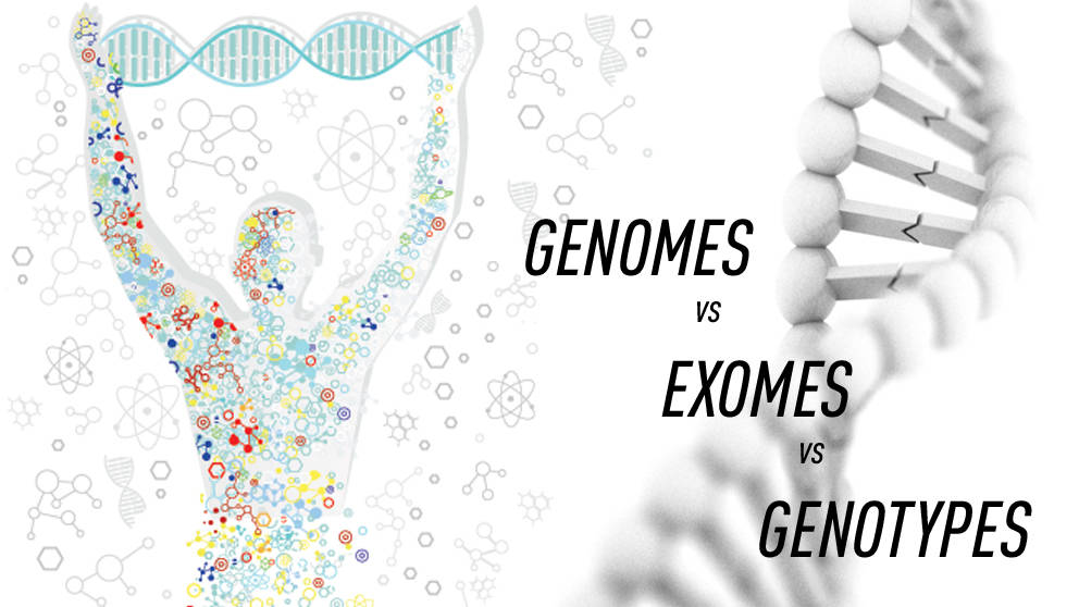 Genomes vs Exomes vs Genotypes