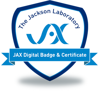 A JAX digital badge.