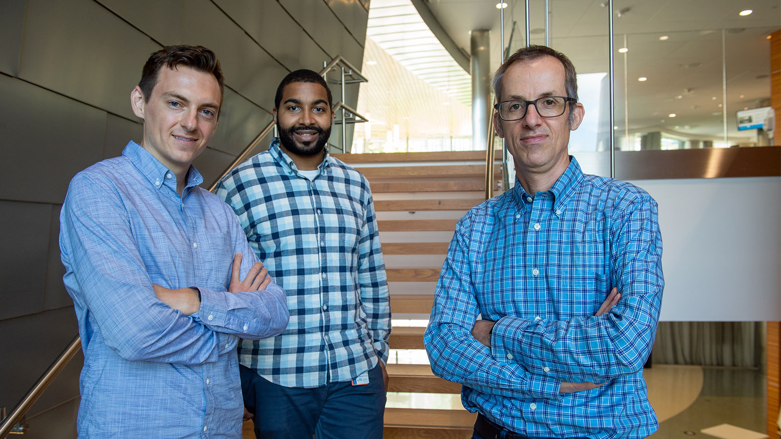 An image of a research team comprised of three people: Kevin Johnson, Kevin Anderson, and Roel Verhaak