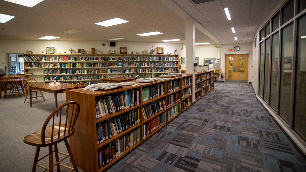 Interior photo of the Joan Staats Library